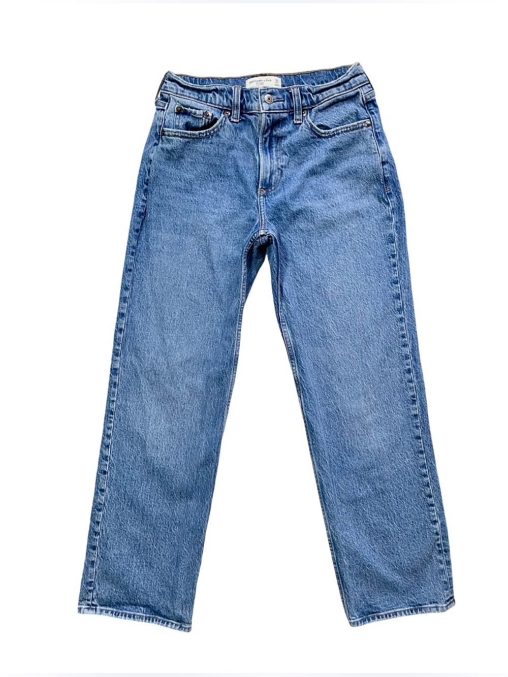 Abercrombie & Fitch The Baggy Short Low Rise Jeans Size 25 - Picture 3 of 6